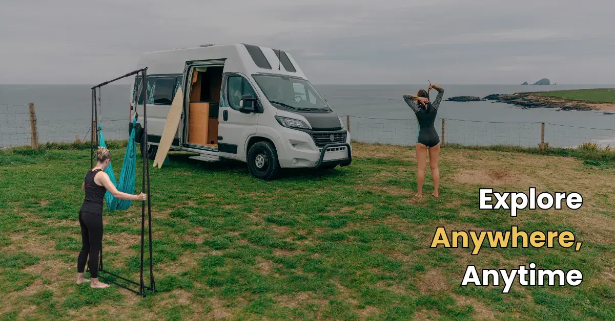 portable aerial yoga stand