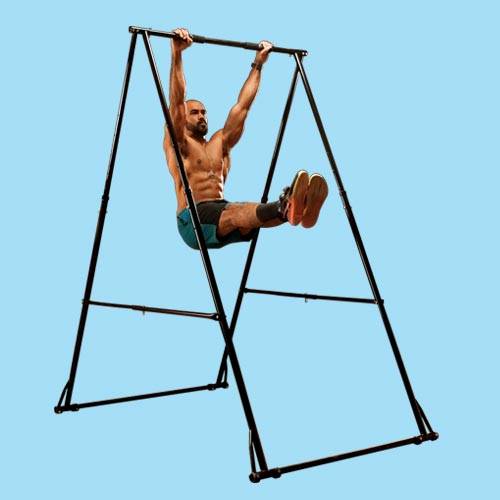 Portable foldable pull up bar made of aluminium