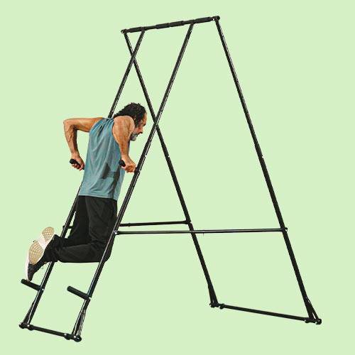Heavy-duty foldable pull up dip bar steel