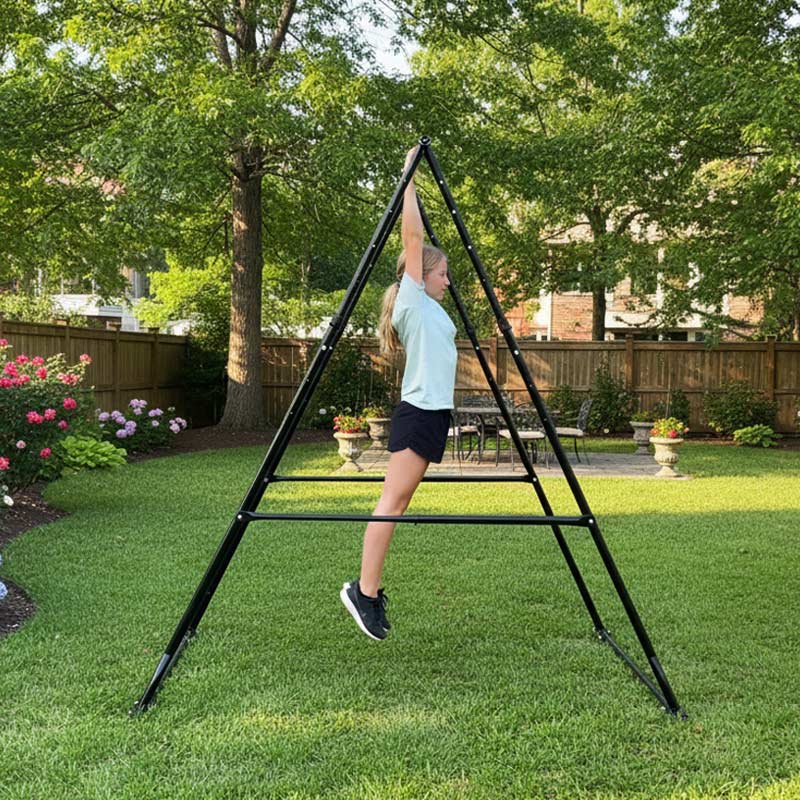 Outdoor foldable pull up bar made of rust-proof aluminium